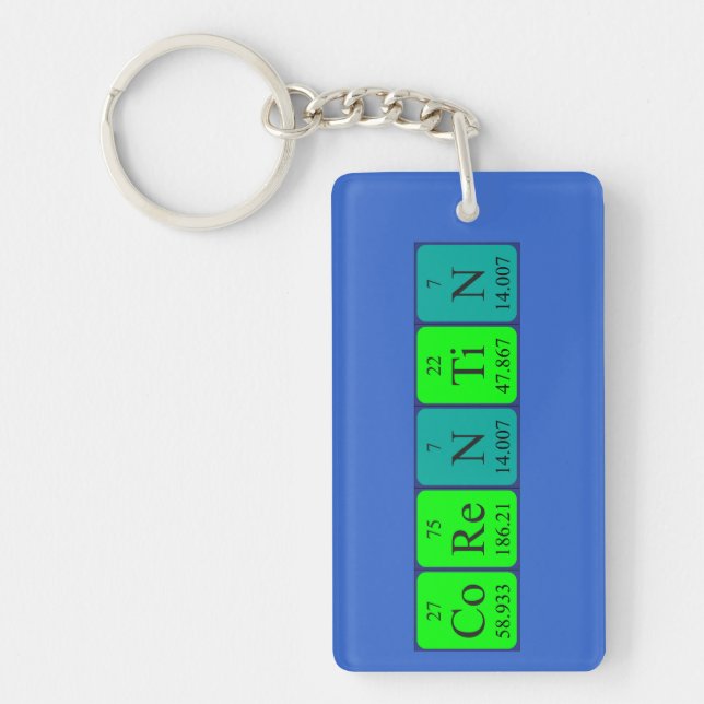 Corentin periodic table name keyring (Front)