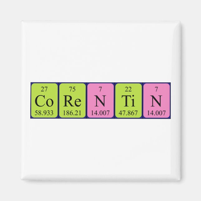 Corentin periodic table name magnet (Front)
