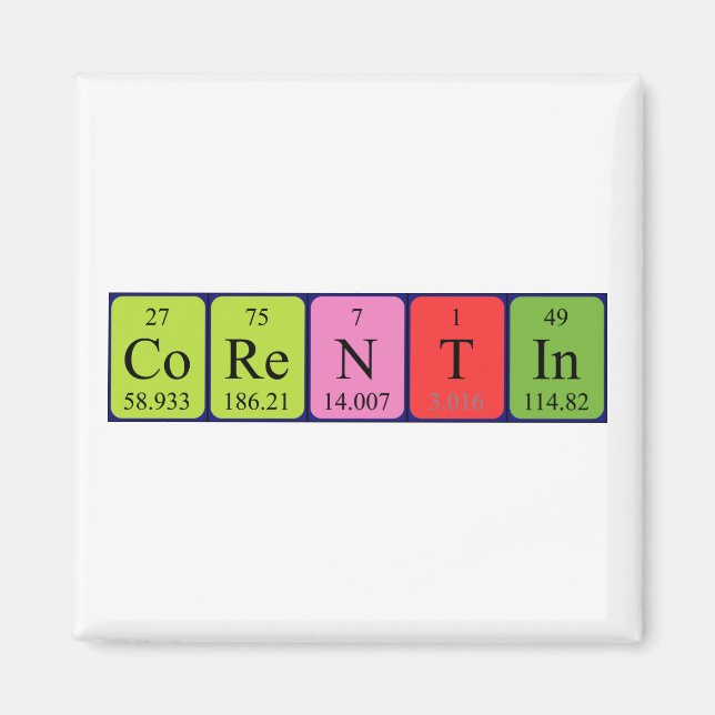 Corentin periodic table name magnet (Front)