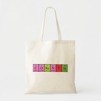 Corentin periodic table name tote bag