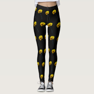 Coreopsis Flower Leggings