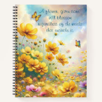 Coreopsis & Quote