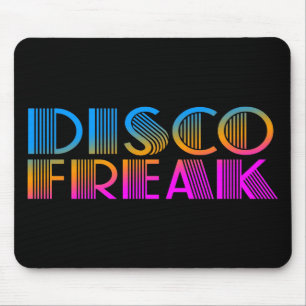 COREY TIGER 1980s RETRO DISCO FREAK MULTICOLOR Mouse Mat