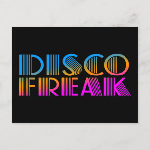 COREY TIGER 1980s RETRO DISCO FREAK MULTICOLOR Postcard