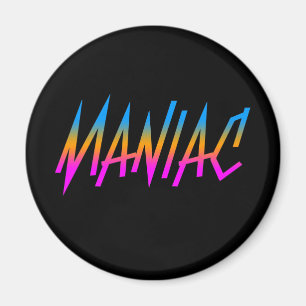 COREY TIGER 1980s RETRO MANIAC Magnet
