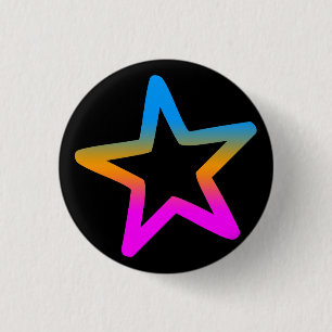 COREY TIGER 1980s RETRO STAR 3 Cm Round Badge