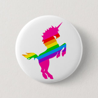 COREY TIGER 1980s RETRO VINTAGE UNICORN RAINBOW 6 Cm Round Badge