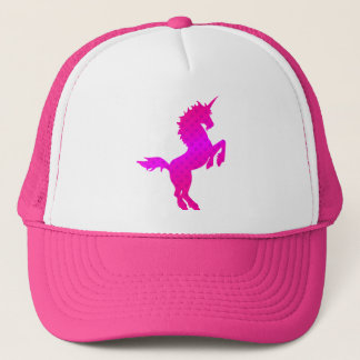 COREY TIGER 1980s RETRO VINTAGE UNICORN STARS PINK Trucker Hat