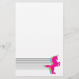 COREY TIGER 1980s RETRO VINTAGE UNICORN Stationery