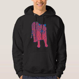 COREY TIGER 1980s STANDING TIGER STRIPED HOODIE