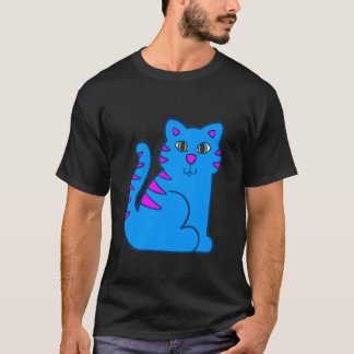 COREY TIGER 80's BLUE CUTE TIGER T-Shirt