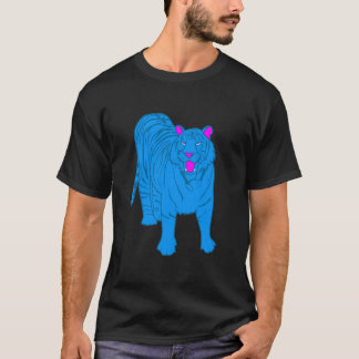 COREY TIGER 80's BLUE TIGER STANDING T-Shirt