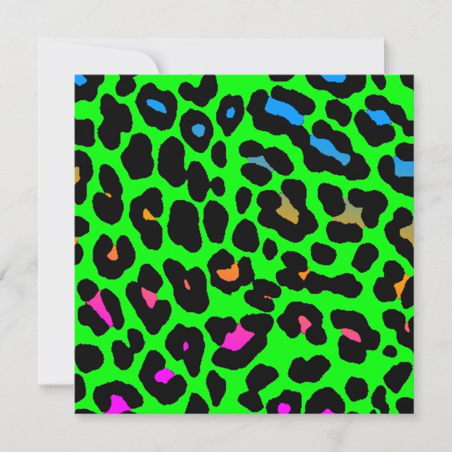 Corey Tiger 80s Leopard Spots (Green) (Front)