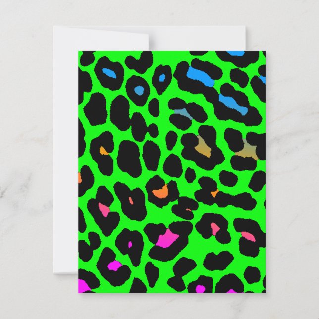 Corey Tiger 80s Leopard Spots (Green) (Front)