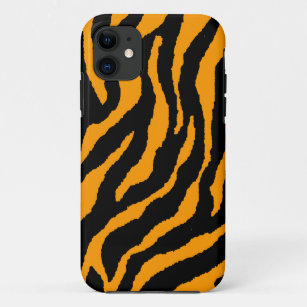 Corey Tiger 80s Neon Tiger Stripes (Orange) Case-Mate iPhone Case