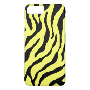 Corey Tiger 80s Neon Tiger Stripes (Yellow+Black) Case-Mate iPhone Case