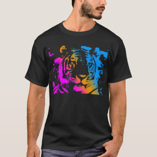 Corey Tiger 80's New Wave Tiger Face T-Shirt