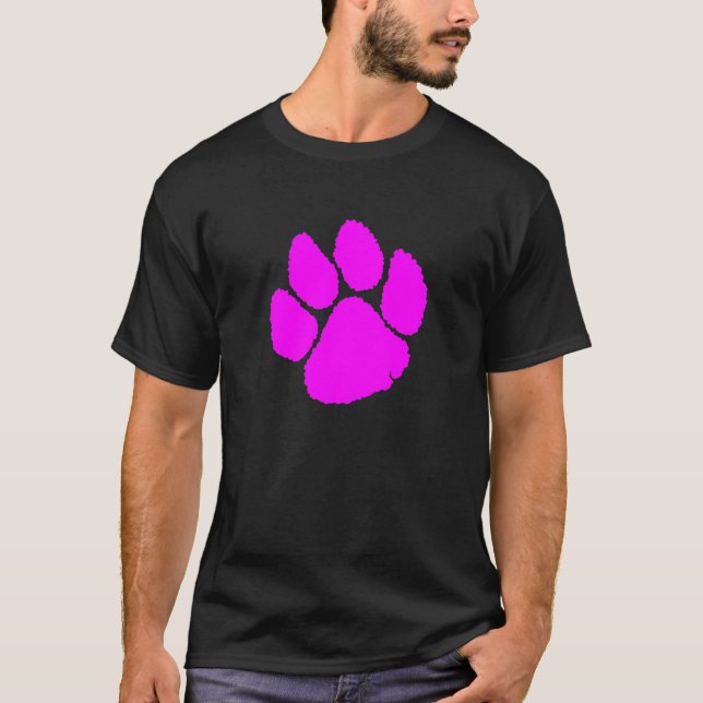 COREY TIGER 80's PINK TIGER TRACKS T-Shirt (Front)