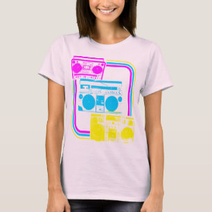 Corey Tiger 80s Retro Boombox Radio T-Shirt