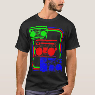 Corey Tiger 80s Retro Boombox Radio T-Shirt