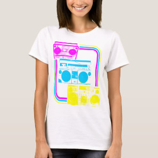 Corey Tiger 80s Retro Boombox Radio T-Shirt