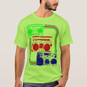 Corey Tiger 80s Retro Boombox Radio T-Shirt
