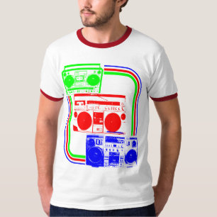 Corey Tiger 80s Retro Boombox Radio T-Shirt