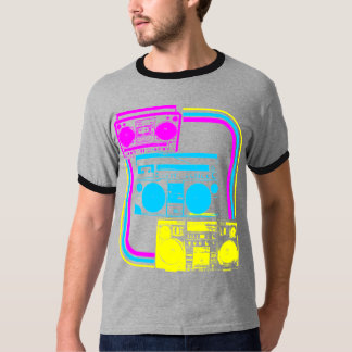 Corey Tiger 80s Retro Boombox Radio T-Shirt