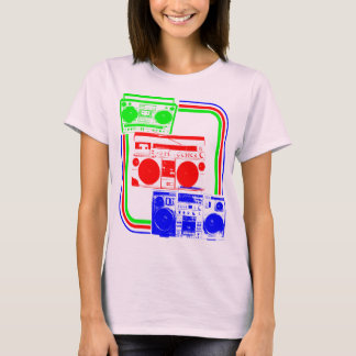 Corey Tiger 80s Retro Boombox Radio T-Shirt