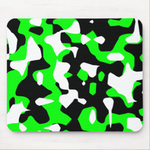 Corey Tiger 80s Retro Green Camouflage (Camo) Mouse Mat