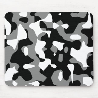 Corey Tiger 80s Retro Grey Camouflage (Camo) Mouse Mat