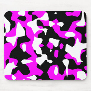 Corey Tiger 80s Retro Hot Pink Camouflage (Camo) Mouse Mat
