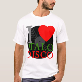 Corey Tiger 80s Retro I Love Italo Disco T-Shirt