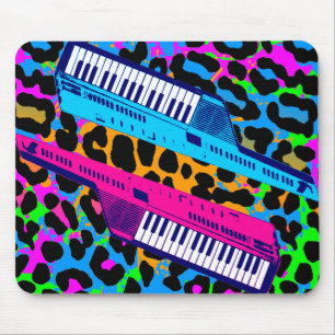 Corey Tiger 80s Retro Keytar Vintage Mousepad