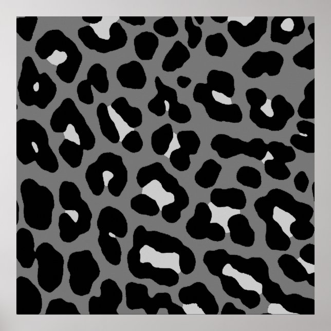Corey Tiger 80s Retro Leopard Pattern Poster (Front)