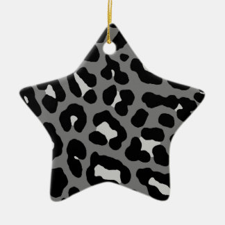 Corey Tiger 80s Retro Leopard Print Star Ornament
