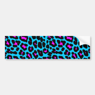 Corey Tiger 80s Retro Leopard Spots Bumper Sticker