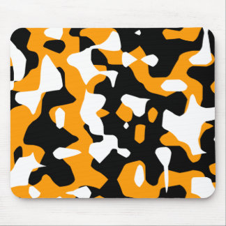 Corey Tiger 80s Retro Orange Camouflage (Camo) Mouse Mat