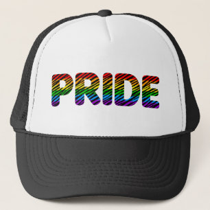 Corey Tiger 80s Retro Pride Rainbow Trucker Hat