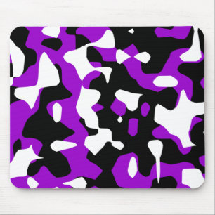 Corey Tiger 80s Retro Purple Camouflage (Camo) Mouse Mat