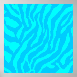 Corey Tiger 80s Retro Tiger Pattern Poster
