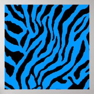 Corey Tiger 80s Retro Tiger Pattern Poster