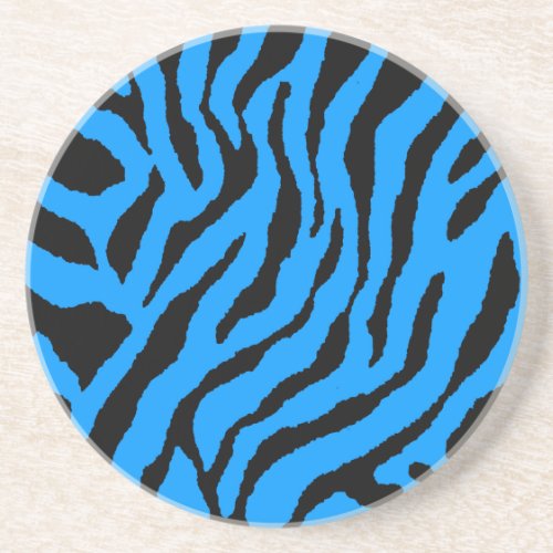Blue Tiger Stripers 80s Coaster