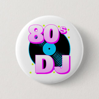 Corey Tiger 80s Retro Vintage 80s DJ Pin