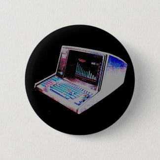Corey Tiger 80S Retro Vintage Computer 6 Cm Round Badge