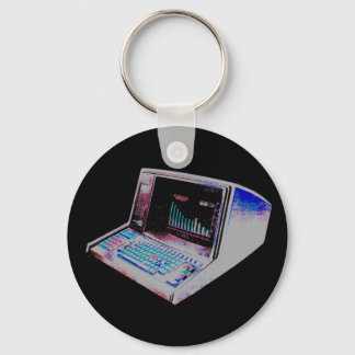 COREY TIGER 80s RETRO VINTAGE COMPUTER Key Ring