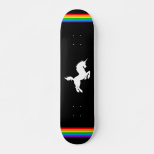 COREY TIGER 80s RETRO VINTAGE UNICORN RAINBOW BLAK Skateboard