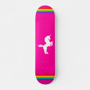 COREY TIGER 80s RETRO VINTAGE UNICORN RAINBOW PINK Skateboard