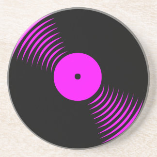 Corey Tiger 80s Retro Vintage Vinyl Record Coaster