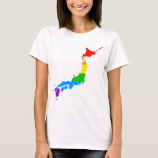 Corey Tiger 80s Style Japan Rainbow T-Shirt